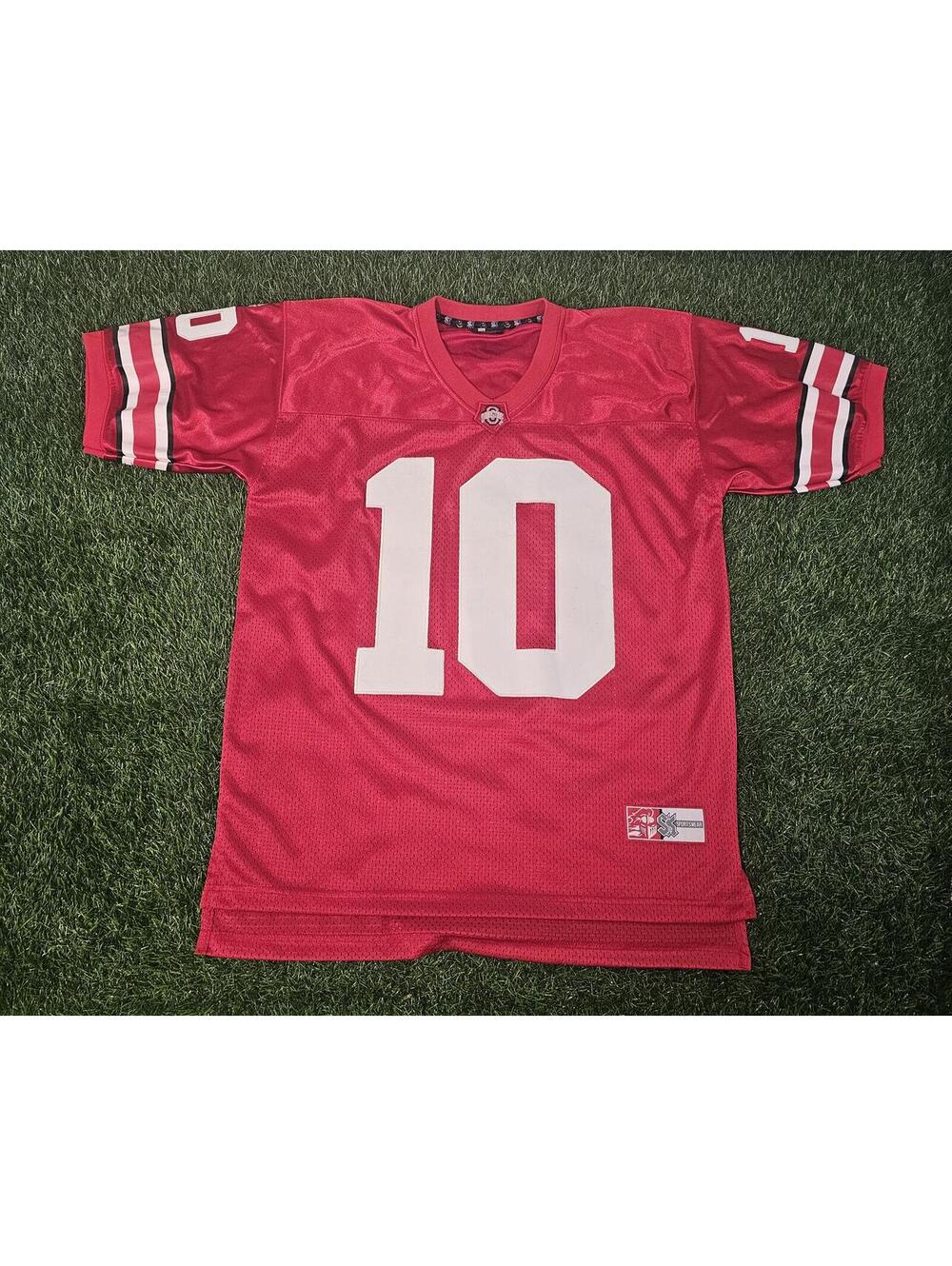 Ohio State Buckeye Mesh Football Jersey Size Medium Silver Knight